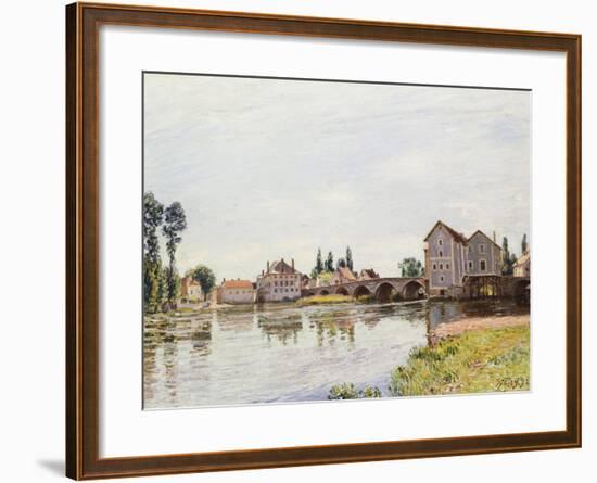 The Loing Below the Pont De Moret, 1892-Alfred Sisley-Framed Giclee Print