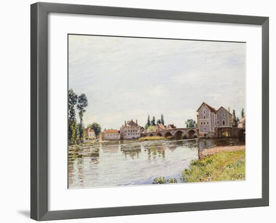 The Loing Below the Pont De Moret, 1892-Alfred Sisley-Framed Giclee Print