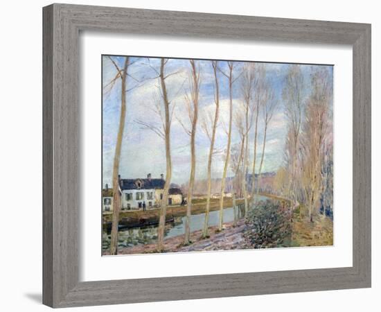 The Loing Canal, 1892-Alfred Sisley-Framed Giclee Print