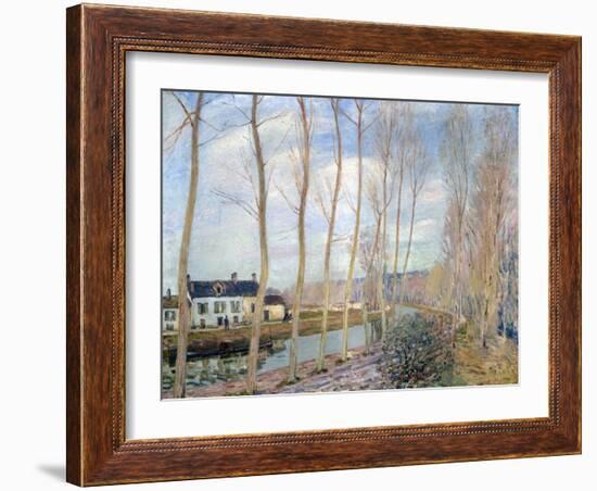 The Loing Canal, 1892-Alfred Sisley-Framed Giclee Print