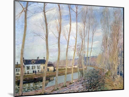 The Loing Canal, 1892-Alfred Sisley-Mounted Giclee Print