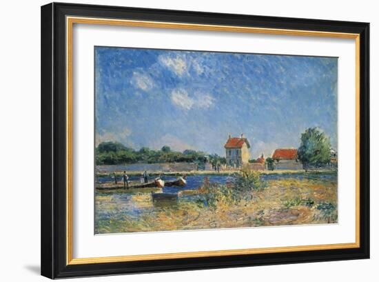 The Loing Canal at Saint-Mammes-Alfred Sisley-Framed Giclee Print