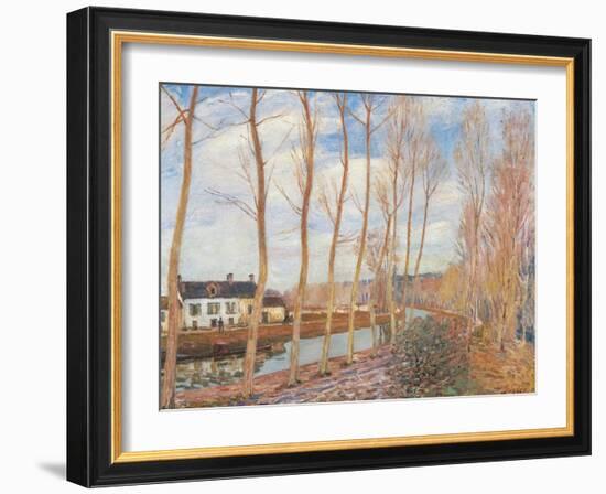 The Loing's Canal-Alfred Sisley-Framed Giclee Print