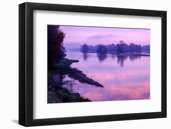 The Loire river, La Chapelle sur Loire, Loire Valley, UNESCO World Heritage Site, Indre et Loire, F-Nathalie Cuvelier-Framed Photographic Print