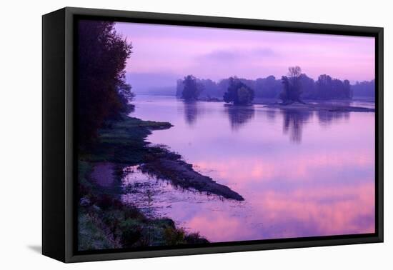 The Loire river, La Chapelle sur Loire, Loire Valley, UNESCO World Heritage Site, Indre et Loire, F-Nathalie Cuvelier-Framed Premier Image Canvas