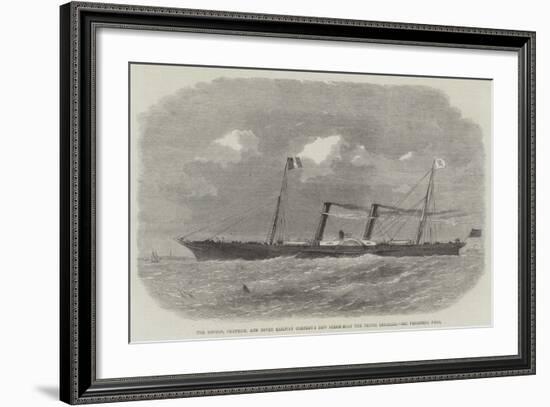 The London, Chatham, and Dover Railway Company's New Steam-Boat the Prince Imperial-Edwin Weedon-Framed Giclee Print