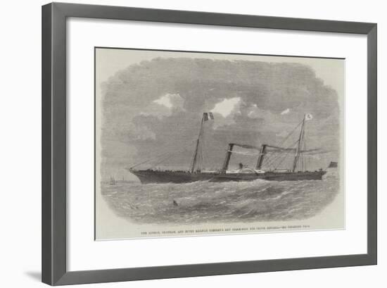 The London, Chatham, and Dover Railway Company's New Steam-Boat the Prince Imperial-Edwin Weedon-Framed Giclee Print