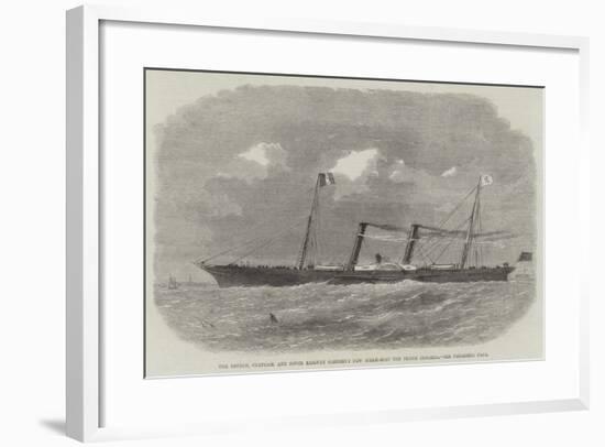 The London, Chatham, and Dover Railway Company's New Steam-Boat the Prince Imperial-Edwin Weedon-Framed Giclee Print