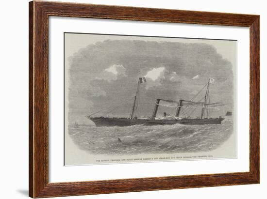 The London, Chatham, and Dover Railway Company's New Steam-Boat the Prince Imperial-Edwin Weedon-Framed Giclee Print