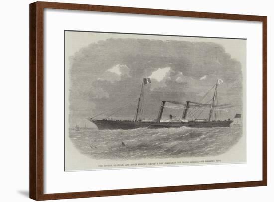 The London, Chatham, and Dover Railway Company's New Steam-Boat the Prince Imperial-Edwin Weedon-Framed Giclee Print