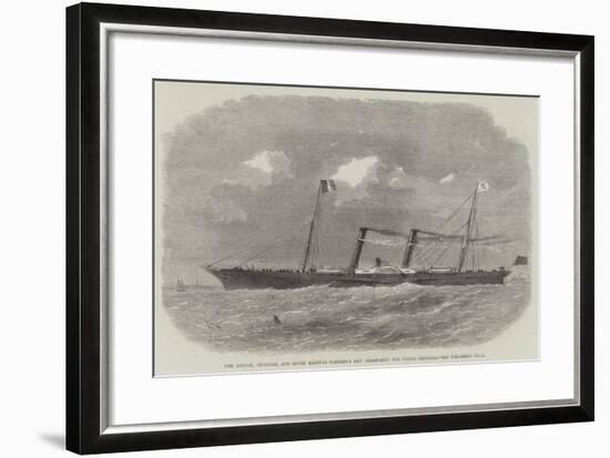 The London, Chatham, and Dover Railway Company's New Steam-Boat the Prince Imperial-Edwin Weedon-Framed Giclee Print