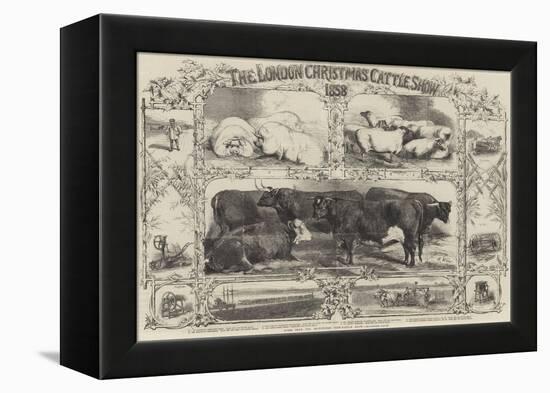 The London Christmas Cattle Show of 1858-Harrison William Weir-Framed Premier Image Canvas