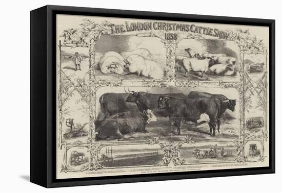 The London Christmas Cattle Show of 1858-Harrison William Weir-Framed Premier Image Canvas