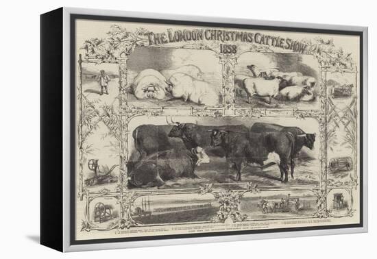 The London Christmas Cattle Show of 1858-Harrison William Weir-Framed Premier Image Canvas