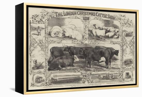 The London Christmas Cattle Show of 1858-Harrison William Weir-Framed Premier Image Canvas