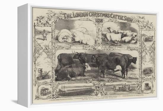 The London Christmas Cattle Show of 1858-Harrison William Weir-Framed Premier Image Canvas