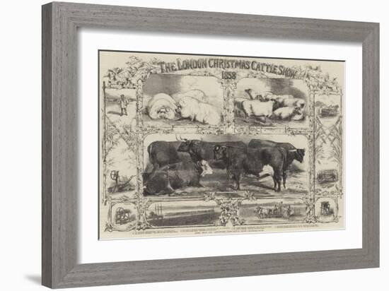 The London Christmas Cattle Show of 1858-Harrison William Weir-Framed Giclee Print