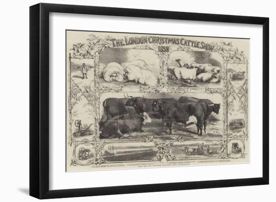 The London Christmas Cattle Show of 1858-Harrison William Weir-Framed Giclee Print