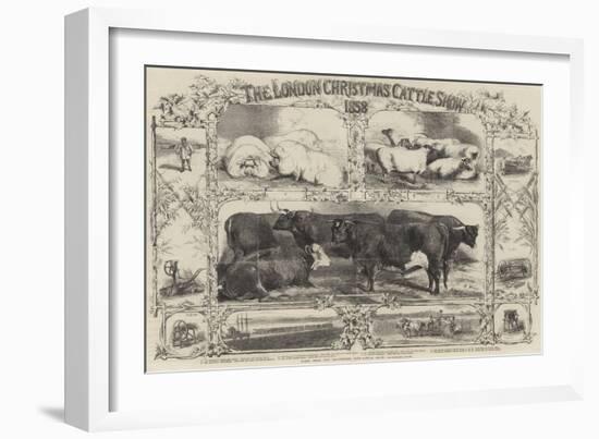 The London Christmas Cattle Show of 1858-Harrison William Weir-Framed Giclee Print