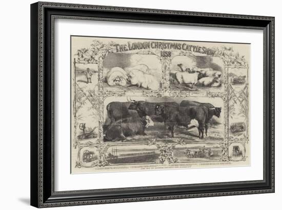 The London Christmas Cattle Show of 1858-Harrison William Weir-Framed Giclee Print