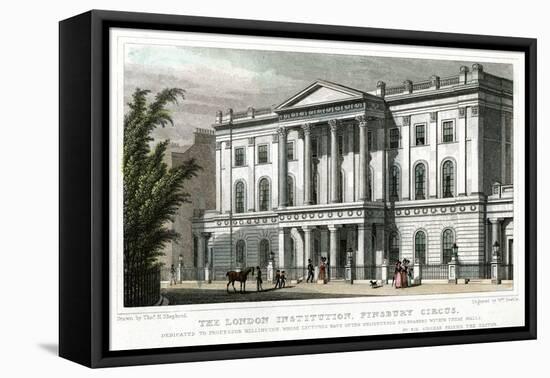 The London Institution, Finsbury Circus, London, 1827-William Deeble-Framed Premier Image Canvas