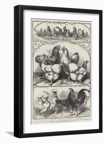 The London Poultry-Show, Prizes-Harrison William Weir-Framed Giclee Print