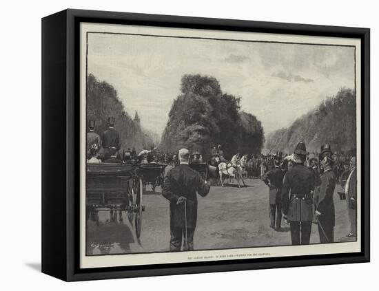 The London Season, in Hyde Park, Waiting for the Shahzada-George L. Seymour-Framed Premier Image Canvas