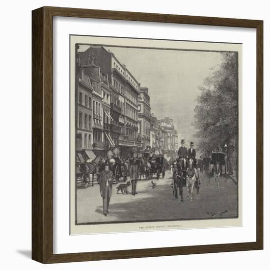 The London Season, Piccadilly-George L. Seymour-Framed Giclee Print