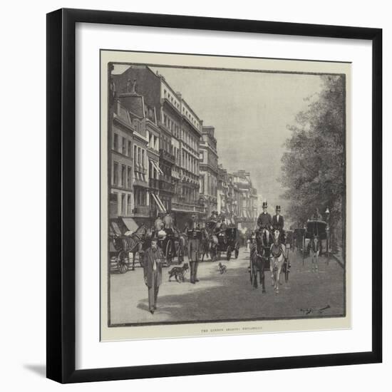 The London Season, Piccadilly-George L. Seymour-Framed Giclee Print