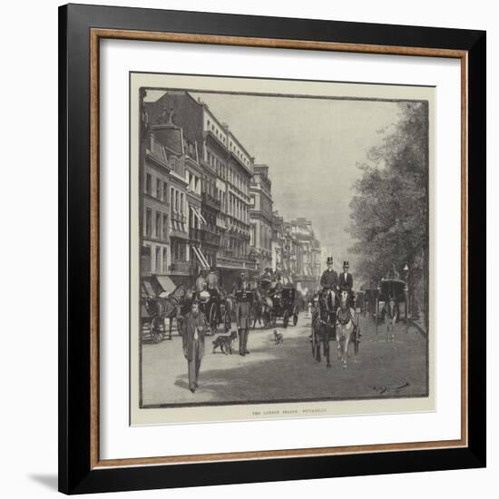 The London Season, Piccadilly-George L. Seymour-Framed Giclee Print