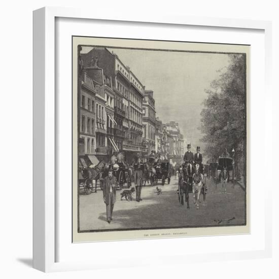 The London Season, Piccadilly-George L. Seymour-Framed Giclee Print