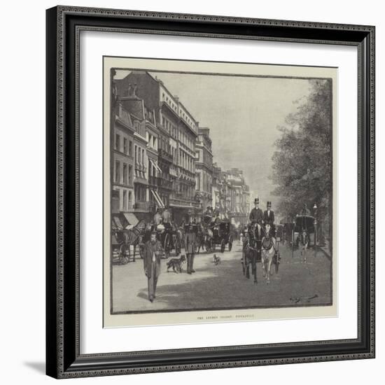 The London Season, Piccadilly-George L. Seymour-Framed Giclee Print