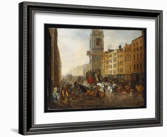 The London-To-Brighton Coach at Cheapside, 18th July 1831-James Pollard-Framed Giclee Print