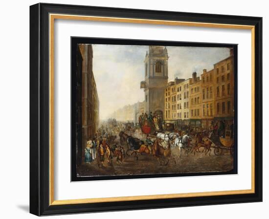 The London-To-Brighton Coach at Cheapside, 18th July 1831-James Pollard-Framed Giclee Print