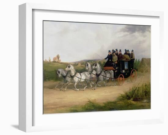 The London to Brighton Stage Coach-William Joseph Shayer-Framed Giclee Print