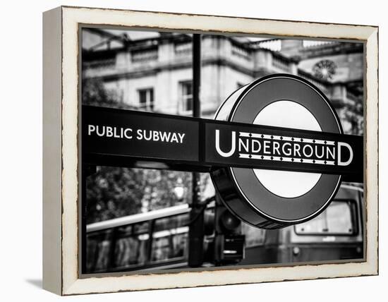 The London Underground Sign - Public Subway - UK - England - United Kingdom - Europe-Philippe Hugonnard-Framed Premier Image Canvas