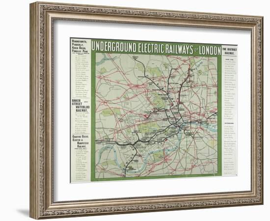 The London Underground-null-Framed Giclee Print
