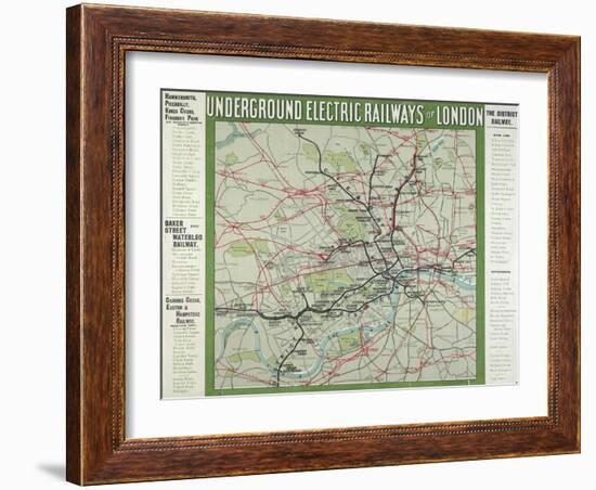 The London Underground-null-Framed Giclee Print