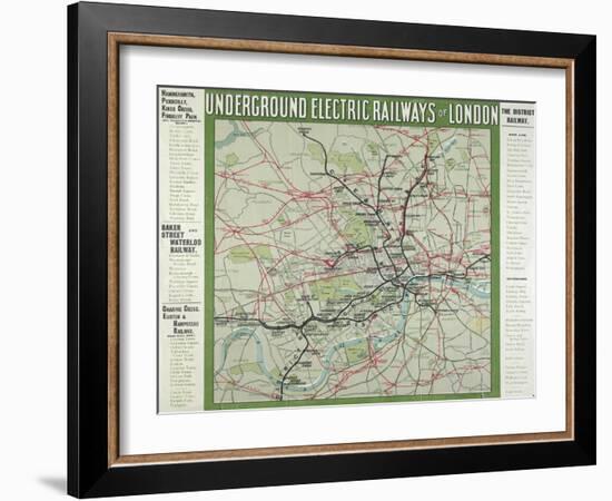 The London Underground-null-Framed Giclee Print