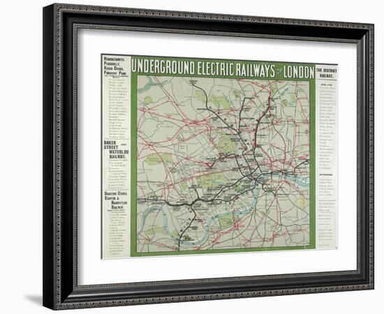 The London Underground-null-Framed Giclee Print