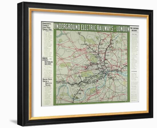 The London Underground-null-Framed Giclee Print