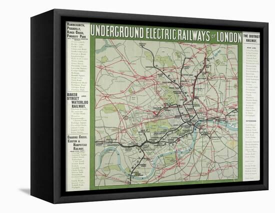The London Underground-null-Framed Premier Image Canvas