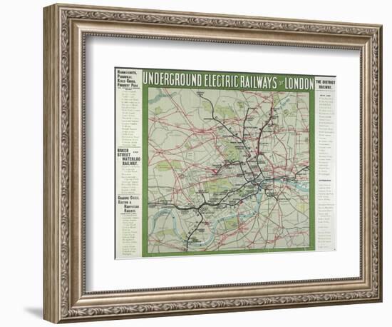 The London Underground-null-Framed Giclee Print