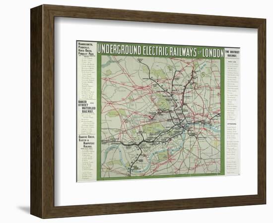 The London Underground-null-Framed Giclee Print