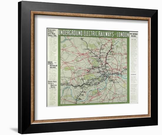 The London Underground-null-Framed Giclee Print