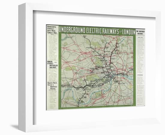 The London Underground-null-Framed Giclee Print