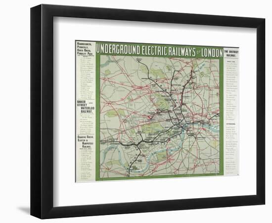 The London Underground-null-Framed Premium Giclee Print