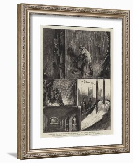 The London Water Supply, Jottings at the Kent Waterworks-William Bazett Murray-Framed Giclee Print