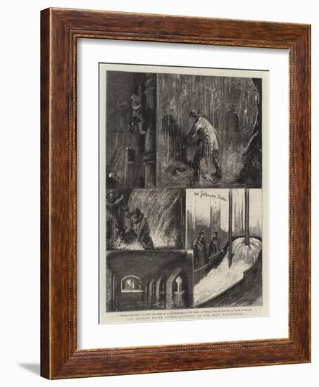 The London Water Supply, Jottings at the Kent Waterworks-William Bazett Murray-Framed Giclee Print