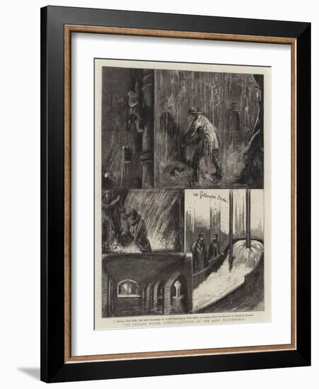 The London Water Supply, Jottings at the Kent Waterworks-William Bazett Murray-Framed Giclee Print